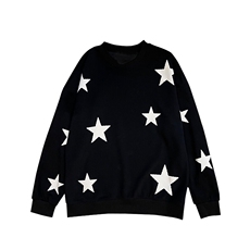 AW106/P75控105秋季社会小伙圆领套头满天星痞帅百搭卫衣男，男装卫衣，星座305B-1