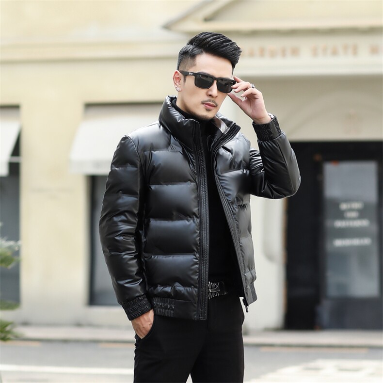 羽绒服男士秋冬季2023新款潮流中年商务休闲立领外套时尚百搭男装,男装羽绒服,电商B212（原钱塘6029）