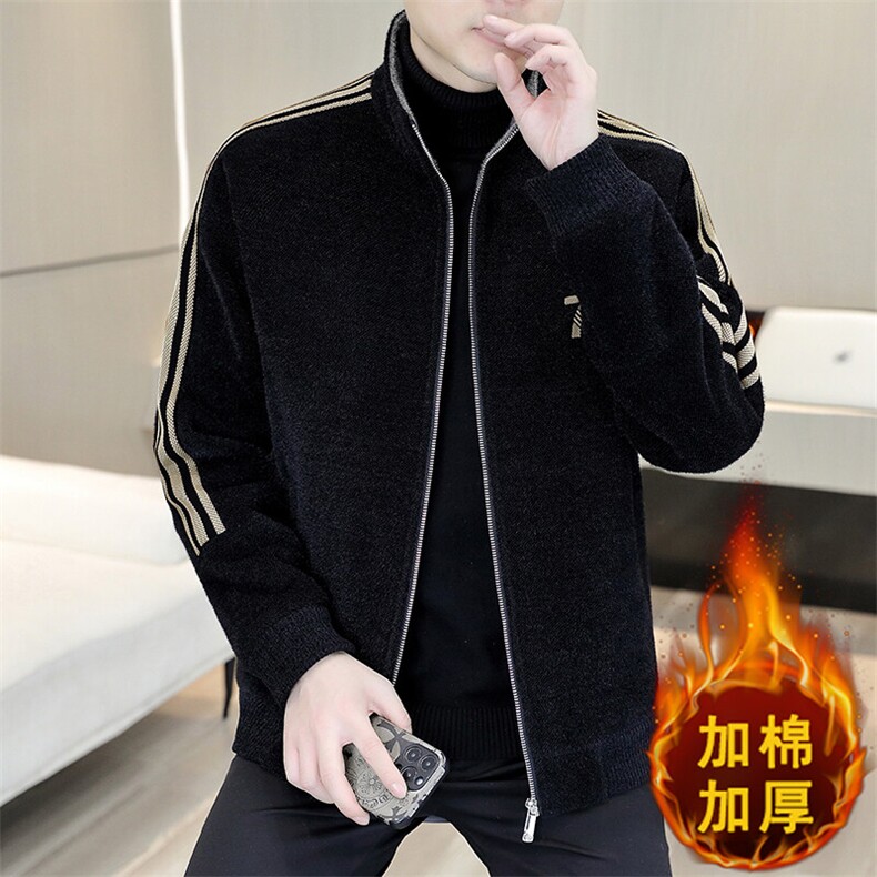 冬季新款男士商务休闲立领加棉加厚毛呢大衣短款夹克外套A76P140,男装夹克,电商B226-2（原B217-2）