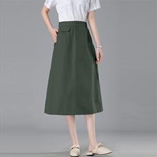 2022夏季新品纯色休闲半身裙556款，女装半身裙，秋牧寒烟