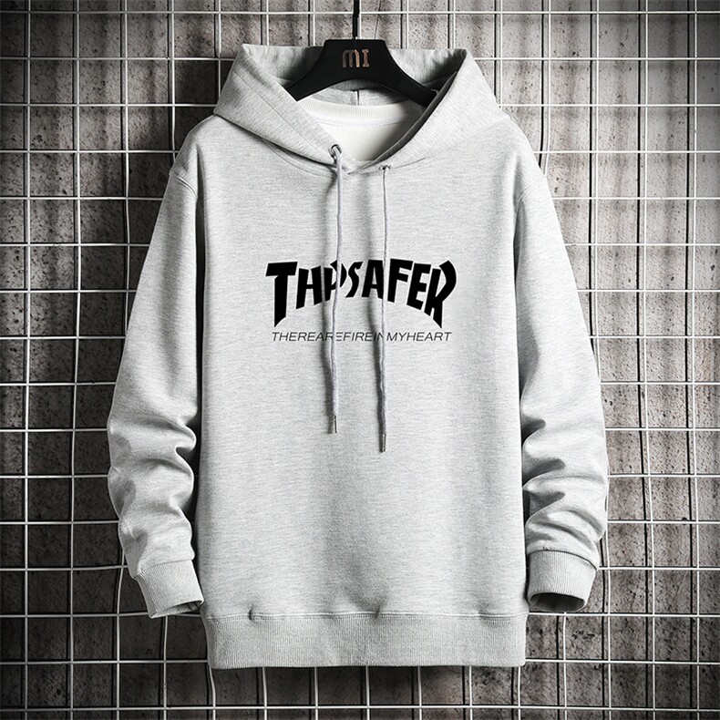 WY2007-P40纯连帽卫衣男大码运动帽衫宽松薄外套网格挂拍，男装卫衣，电商A040A