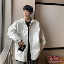 2026港风工装皮衣中性休闲宽松潮流大码M-5XL夹克JK7757P90控128，男装夹克，星座227-7