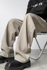 8XL-M特大码休闲百搭垂坠感西裤直筒宽松长裤西装裤男K926P55，男装休闲裤，电商D206-1
