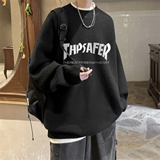 控78假两件毛衣男大码加绒针织衫男毛线衣M80007-P55加绒P70，男装针织衫/毛衣，电商A040