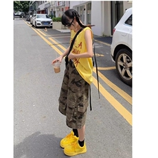 【有货】DS827-特P45美式复古迷彩五分牛仔短裤女多口袋工装短裤，男装牛仔裤，星座603-2