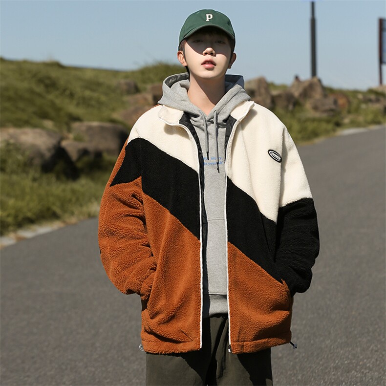 cityboy冬款加绒加厚棉衣羊羔绒棉服外套港风男装MY105P95，男装夹克，电商A086