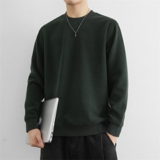 秋冬季男士圆领套头卫衣男款时尚休闲百搭打底衫上衣服潮牌，男装T恤，星座914