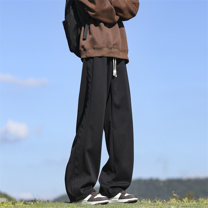 休闲裤得物二开美式高街情侣宽松休闲裤现货供应C323-1-7825-P35图片