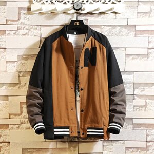 709-MY09-P95 20冬款 冬季保暖加厚复古拼接工装夹克棉服男图片
