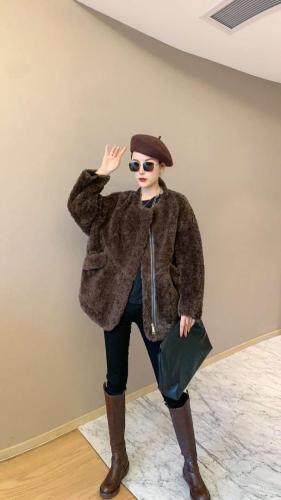 冬季皮毛外套，女装，淳沐