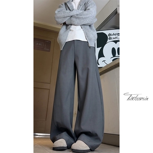 解构拼接弯刀西裤男秋季美式宽松休闲裤子A166-KA5J09-特P40控75图片