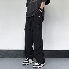 美式高街工装裤男夏季潮流机能风冲锋裤宽松直筒休闲裤K6619-P38，男装休闲裤，星座512-4