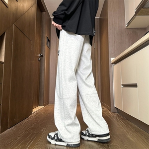 2024 春季新款 内景大码港风菠萝格直筒卫裤M-5X HK24085-特P35图片