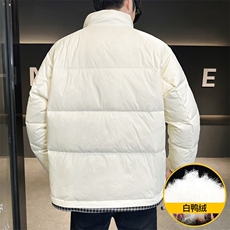 8302-P155标50%白鸭绒2025冬季男士羽绒服时尚加厚外套，男装羽绒服，星座507A（原星座306B-2）