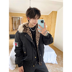 现货美式宽松复古连帽加厚保暖派克服5036特P100，男装棉衣，星座205-3