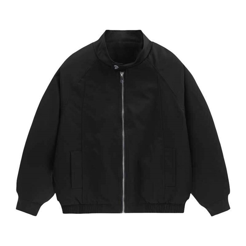 春秋新款2025哈灵顿短款夹克美式潮流插肩袖外套JK25321P60，男装夹克，电商A128