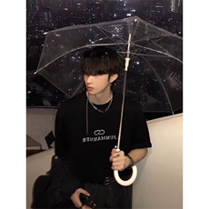 网络图现货！260G重磅T恤高级感美式复古高级小领口短袖RD13-P33，男装T恤，星座1005-6