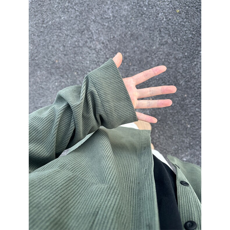 320G厚实灯芯绒衬衫男秋冬款休闲宽松复古长袖衬衣CS027-P40,男装衬衫,星座301C-5