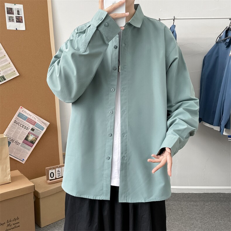秋季白色长袖宽松衬衫婚礼商务正装衬衣上衣男士潮A056-C800P33图片