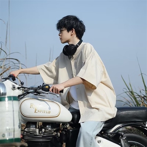 Cityboy时尚衬衫青春流行春季ins文艺潮流男日系衬衫C589P33图片