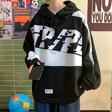 2023春季新款7XL-M大码连帽卫衣男港风宽松套头上衣加肥加大码，男装卫衣，钱塘717(原712)