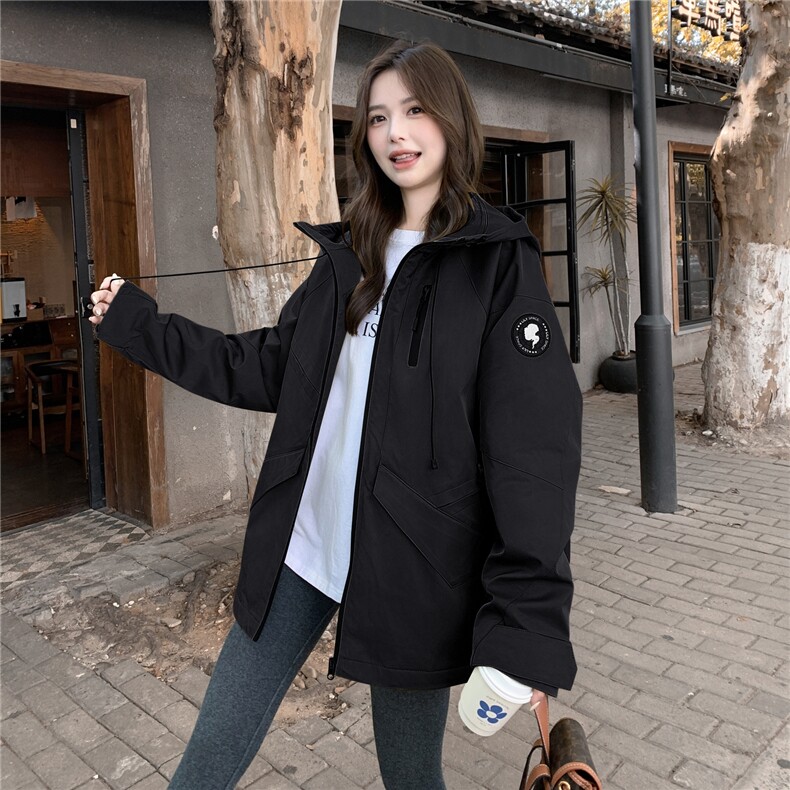 现货/韩系冲锋衣连帽工装派克棉服2C233-5832-P175-K268,女装棉衣/棉服,2C233