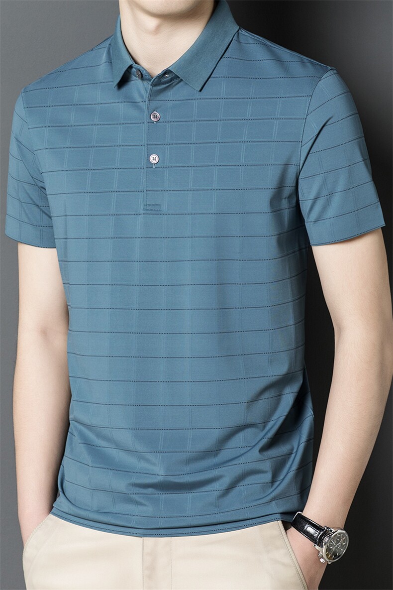 POLO衫男上衣半袖男装衣服男士体恤衫T恤潮牌休闲翻领爸爸短袖男,男装T恤,电商B212（原钱塘6029）