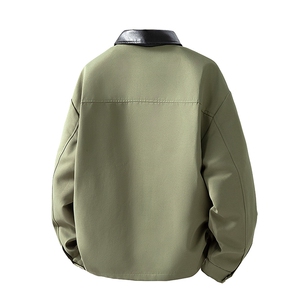 JK8863-P80 L-9XL2025秋冬新款翻领夹克外套 控138图片