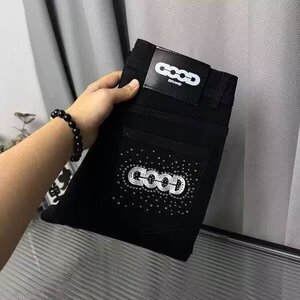秋冬季欧美潮牌刺绣牛仔裤男网红同款直筒休闲百搭小脚学生长裤子