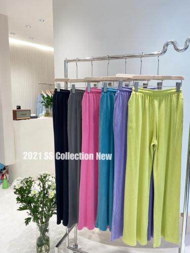 水洗纯棉高腰拖地裤，女装，G