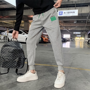社会精神小伙春秋加绒卫裤运动束脚男裤DS-B249-KK93-P58-加绒P68图片