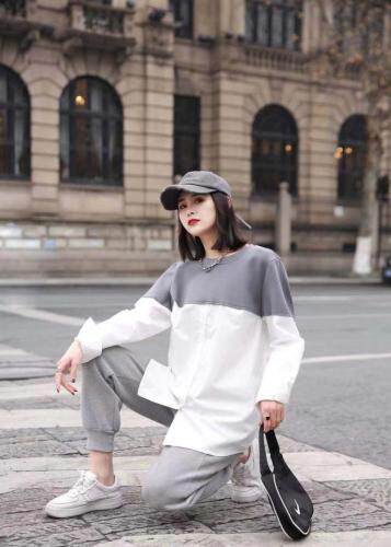 秋季拼接衬衣，其它，魅力布梵