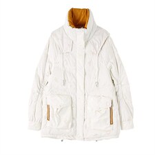 羽绒服新款2022年冬季女装时尚大气修身中长款90白鸭绒韩版羽绒服，女装羽绒服，卡杰菲
