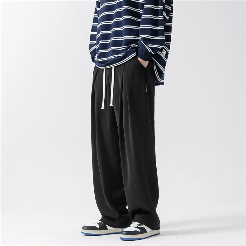 休闲裤2024新款男装情侣冰丝裤休闲裤拖地裤小西裤K2661/P45,男装休闲裤,星座506