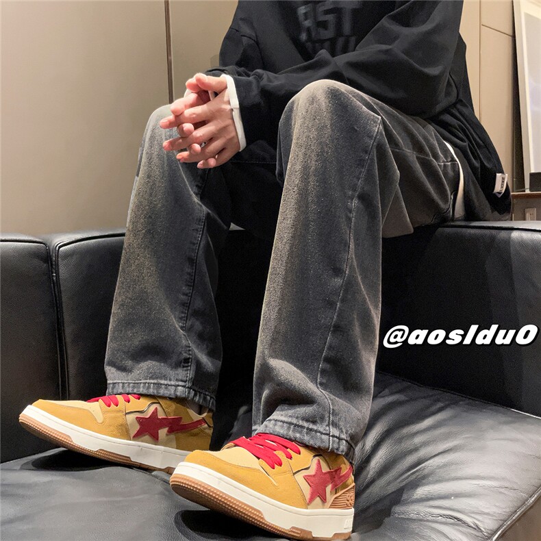 D232A-CN04-P50控68转化率超高加厚直筒休闲牛仔裤，男装牛仔裤，电商D232A