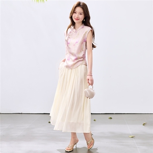 现货新品2026夏装中古风舒适亲肤两件套夏季女图片