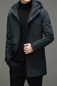 2023冬季脱卸内胆羽绒服男款中年装加厚保暖纯色外套XXH9903-P310图片