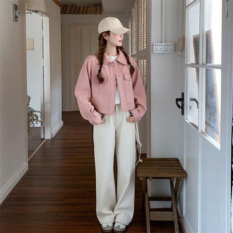 26春大货麂皮外套2D001-6605-P145-K208,女装短外套,2D001