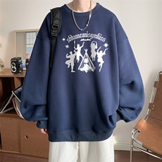 ！圆领卫衣男装港风长袖T恤男外套男WY181-P28，男装卫衣，电商B367