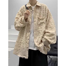 美式高街宽松外套情侣装休闲衬衫男女CSA11-P48，男装衬衫，星座208-5