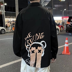 长袖衬衫男港风潮流宽松版C153P30，男装衬衫，星座1116-2