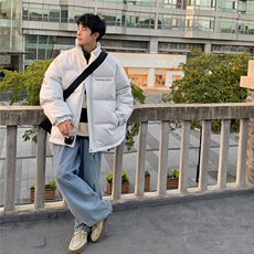 1港风鳄鱼纹棉衣男手塞棉夹克PU皮棉服外套男8507P120控158，男装夹克，星座226-2