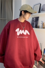 春季新款潮流字母印花宽松百搭多色落肩卫衣JK23327-特批24控39，男装卫衣，星座605(原A050)