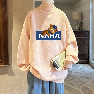 控68高领毛衣男士大码内搭毛线衣男 GM45247-P45加绒款-P65图片
