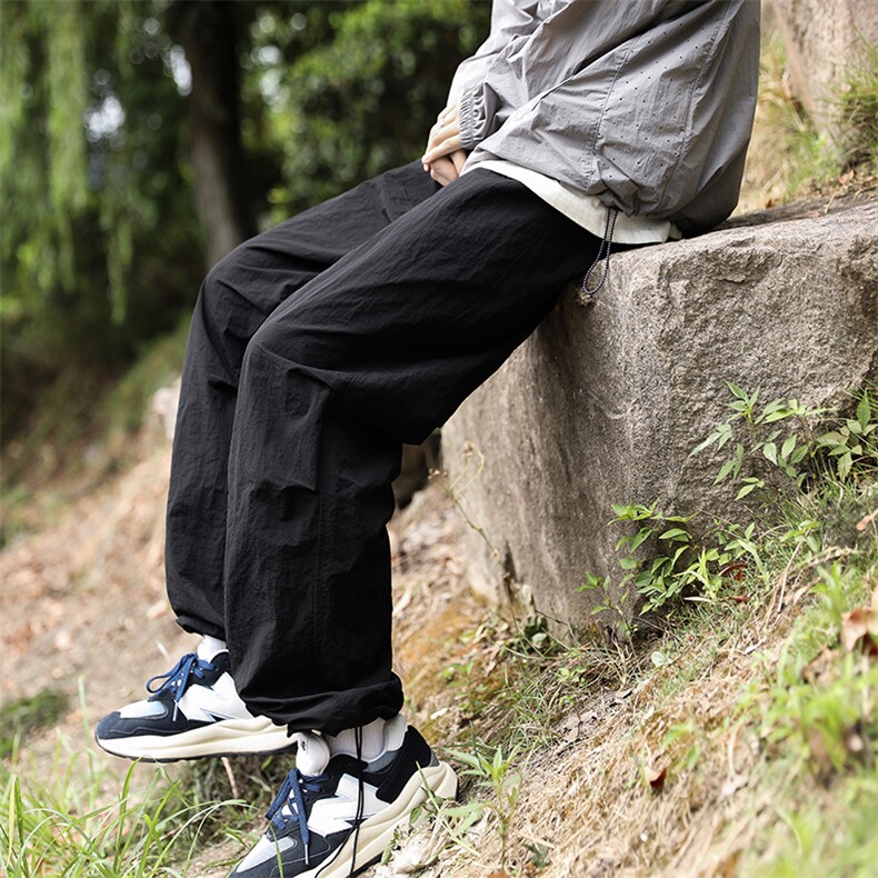 高街ins潮牌工装休闲裤夏季薄款宽松直筒防晒速干裤子K7192-P35,男装休闲裤,星座512-3