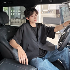 假两件马甲潮男T恤A071-C84-P45，男装T恤，电商A071