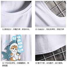 BX25217-P20港风运动汗背心男大码汗衫男无袖T恤男网格，男装T恤，电商A040A