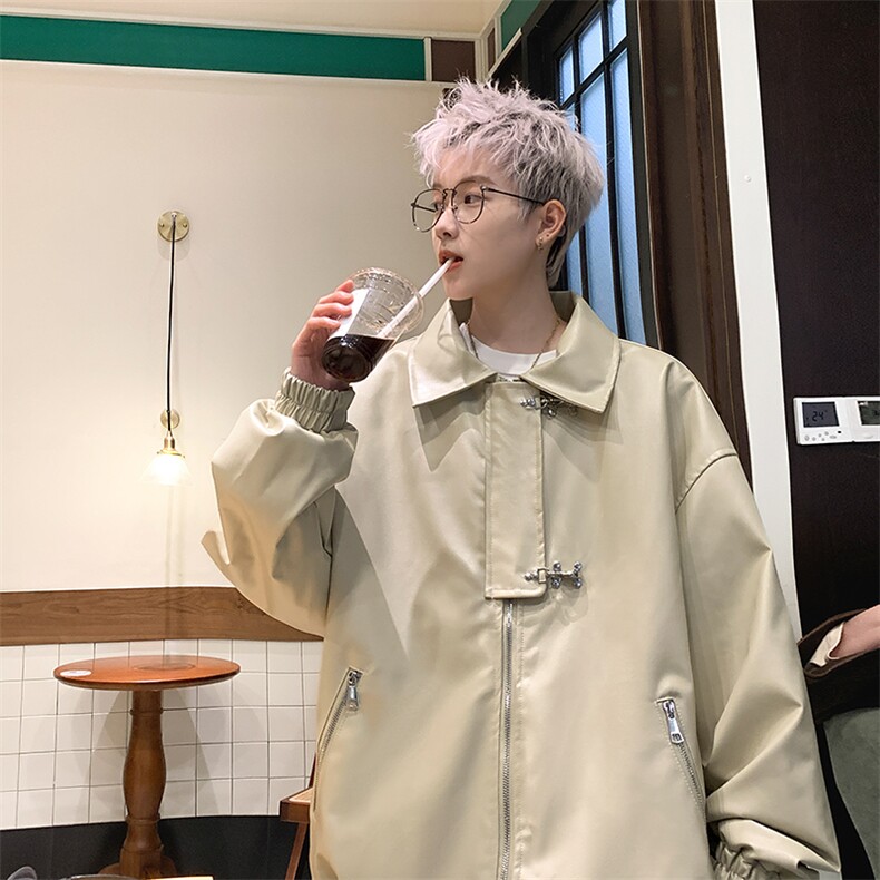 XZ307A-P48高品质现货春秋棒球服皮衣外套,男装皮衣,星座307A