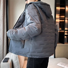 男士新款潮痞帅棉衣冬季连帽新款时尚衣服休闲保暖棉服外套M005，男装棉衣，星座1116A-2（原606A-1）