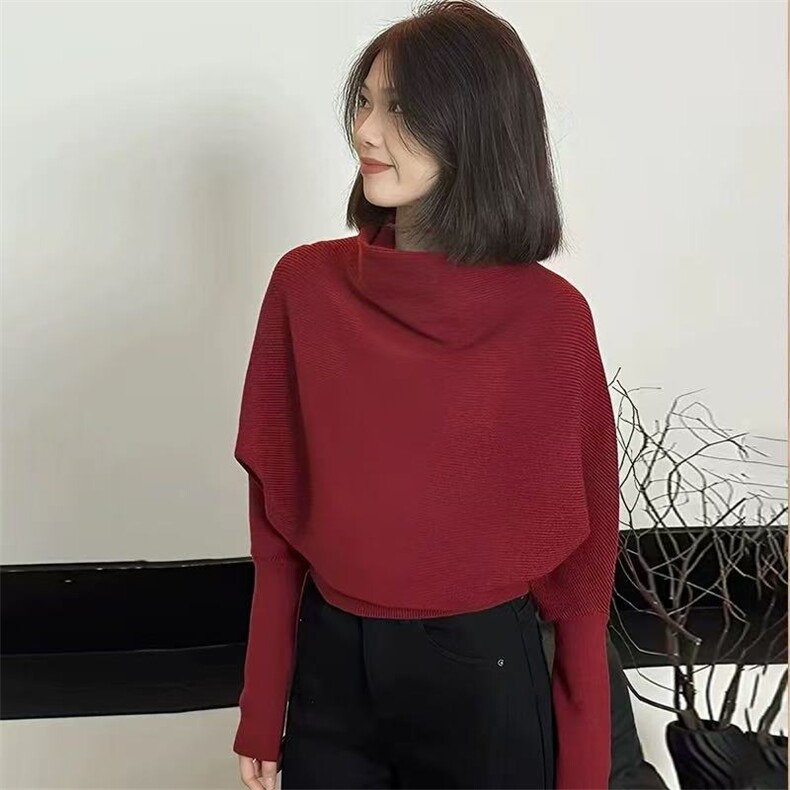 2025年秋季时尚百搭通勤简约休闲套头衫，女装针织衫/毛衣，忠诺羊绒
